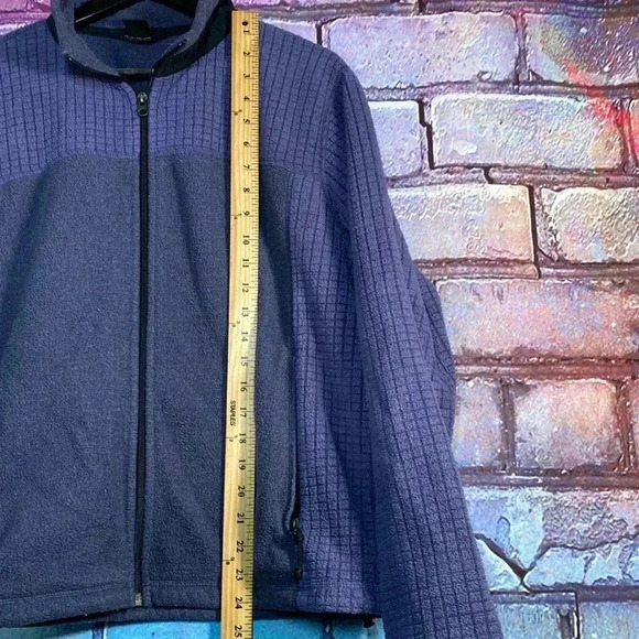 L.L. Bean Vintage Zip Fleece Sweatshirt Large Blue Women's Pullover Jacket - Picture 6 of 8